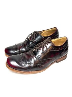 Bed|Stu Red Wingtip Oxford Shoes | 9